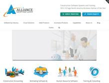 Tablet Screenshot of alliancesg.com